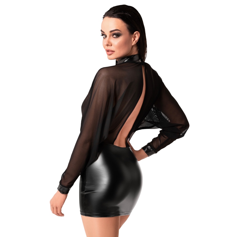 Noir handmade - F348 Minikleid - Schwarz